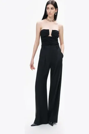 Nocturne Drape-Designed Crop Top in at Nordstrom, Size X-Large