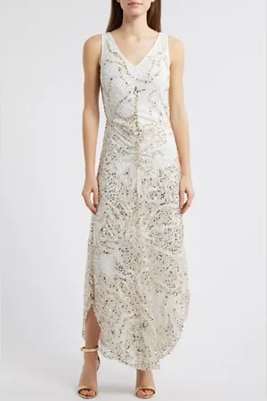 Pisarro Nights Embellished Sleeveless Evening Dress in at Nordstrom