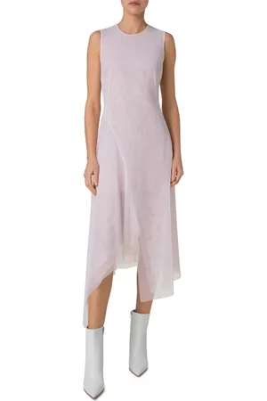 AKRIS Sleeveless Technical Tulle Dress in at Nordstrom, Size 6
