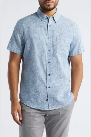 Rails Fairfax Abstract Pint Short Sleeve Button-Up Shirt in at Nordstrom, Size Xx-Large