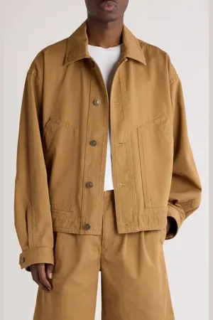 Isabel Marant Forest Oversize Cotton Twill Jacket in at Nordstrom, Size X-Large