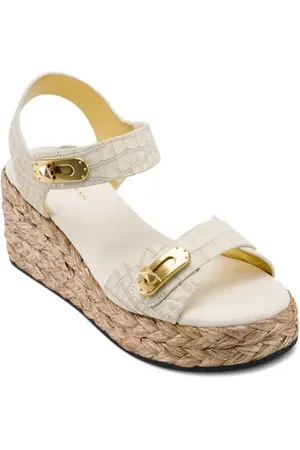 Donna Karan Cebrina Ankle Strap Platform Wedge Sandal in at Nordstrom, Size 6.5