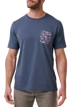 Travis Mathew Flourish Floral Pocket T-Shirt in at Nordstrom, Size Medium