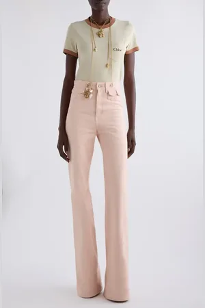 Chloé Cotton Ringer T-Shirt in at Nordstrom, Size Small