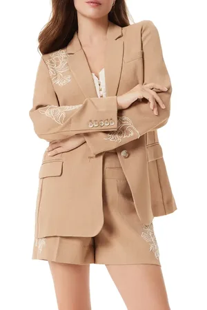 Sam Edelman Fallon Bead Detail Slim Blazer in at Nordstrom, Size Large