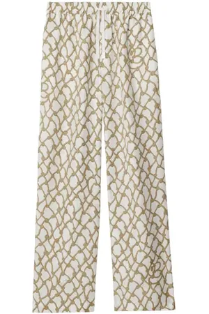 Burberry Knot Silk Trousers in at Nordstrom, Size 6
