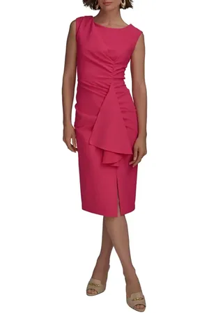 Donna Karan Side Ruched Sleeveless Minidress in at Nordstrom, Size 10