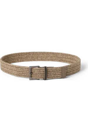 Brunello Cucinelli Raffia belt with monili in at Nordstrom, Size Small