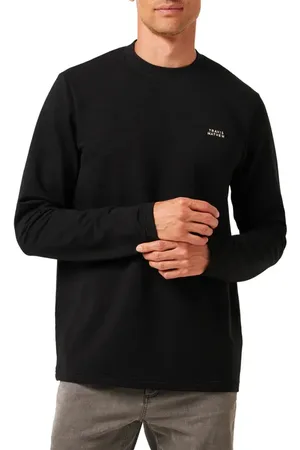 Travis Mathew Man About Town Long Sleeve Logo Embroidered T-Shirt in at Nordstrom, Size Medium