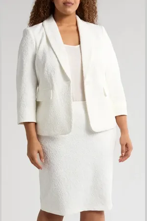 Kasper Shawl Collar Lace Three Quarter Sleeve Blazer in at Nordstrom, Size 22W