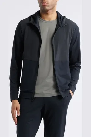 Zella Live In Hybrid Zip Hoodie in at Nordstrom, Size Large