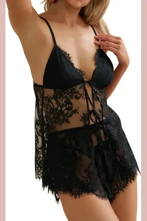 Kat The Label Emerson Lace Chemise in at Nordstrom, Size Medium