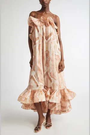 ZIMMERMANN Illuminate Flounce Ruffle Gown in at Nordstrom, Size 3