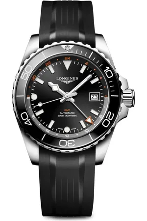 Longines HydroConquest GMT Automatic Rubber Strap Watch, 41mm in at Nordstrom