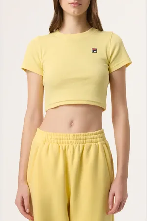Fila X Hailey Stretch Cotton Rib Baby Tee in at Nordstrom, Size Small