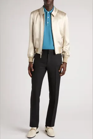 Tom Ford Satin & Crepe Reversible Blouson Jacket in at Nordstrom, Size 40 Us