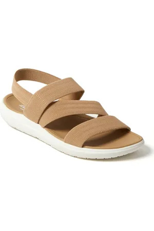 Dearfoams Emilia Elastic Gore Strappy Sandal in at Nordstrom, Size 7