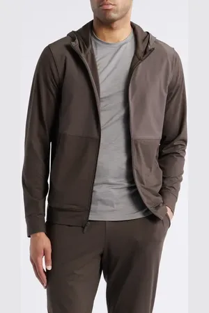 Zella Live In Hybrid Zip Hoodie in at Nordstrom, Size Large