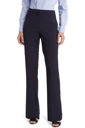 HUGO BOSS Tuleah Wool Flare Pants in at Nordstrom, Size 0P