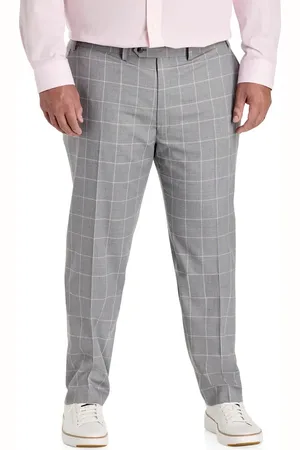 Michael Kors Big & Tall Windowpane Suit Pants in at Nordstrom, Size 50 X 30