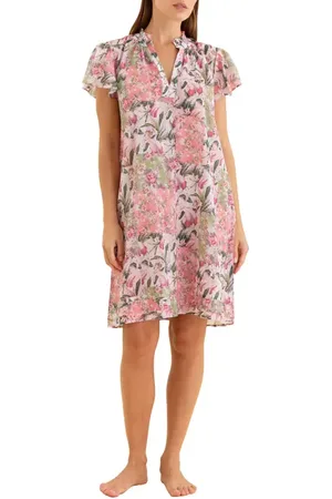 Papinelle Palisades Flutter Sleeve Cotton Voile Nightgown in at Nordstrom, Size X-Small
