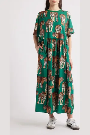 Dressed in Lala Never Too Much Oversize Short Sleeve Dress in at Nordstrom, Size Large