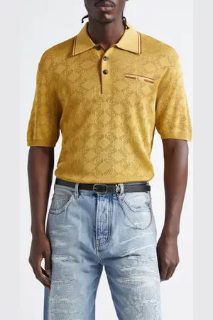 AMIRI MA Quad Tipped Pointelle Polo in at Nordstrom, Size X-Large