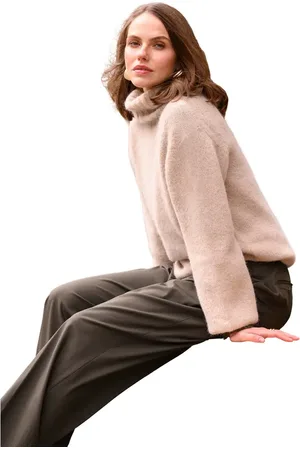 CELTIC & CO. Alpaca Cotton Slouch Roll Neck Sweater in at Nordstrom, Size Large
