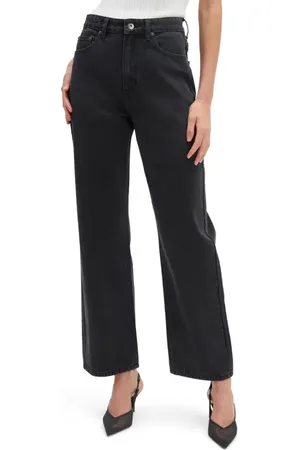 Bardot Cindy High Waist Wide Leg Jeans in at Nordstrom, Size 34
