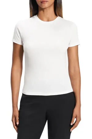 THEORY Tiny Apex Organic Pima Cotton T-Shirt in at Nordstrom, Size Petite
