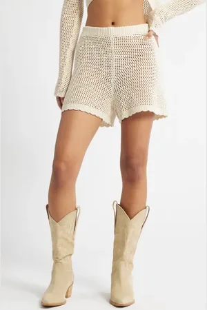 BP. Open Stitch Coverup Shorts in at Nordstrom, Size X-Small