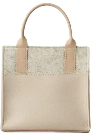 Graf Lantz Jaunt Merino Wool Mini Tote in Feather /Heather White at Nordstrom, Size Small