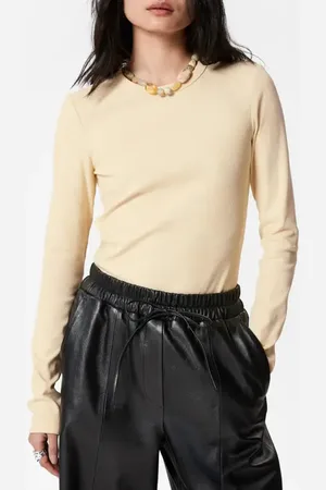 & OTHER STORIES Rib Long Sleeve Cotton T-Shirt in at Nordstrom, Size Small