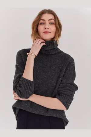 CELTIC & CO. Cashmere and Merino Roll Neck Sweater in at Nordstrom, Size Large