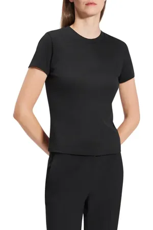 THEORY Tiny Apex Organic Pima Cotton T-Shirt in at Nordstrom, Size Petite