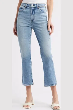 Danny Daze Shy Girl High Waist Crop Flare Jeans in at Nordstrom, Size 31