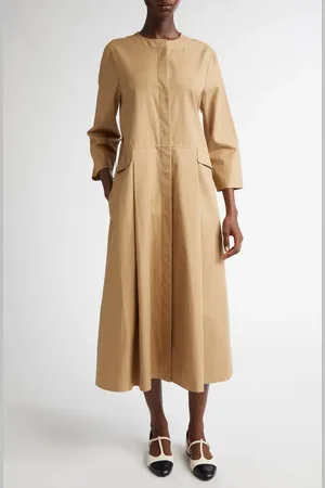 Max Mara Nora Cotton Twill Dress in at Nordstrom, Size 14