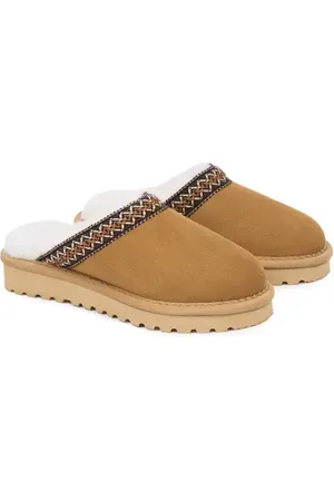 CELTIC & CO. Braid Trim Sheepskin Shearling Clog in at Nordstrom, Size 8