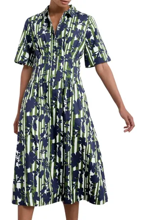 Seasalt Cornwall Wild Liquorice Organic Cotton Midi Shirtdress in at Nordstrom, Size 6 Us