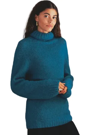 CELTIC & CO. Alpaca Cotton Slouch Roll Neck Sweater in at Nordstrom, Size Small