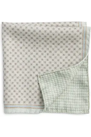Jack Victor Claude Reversible Silk Pocket Square in at Nordstrom