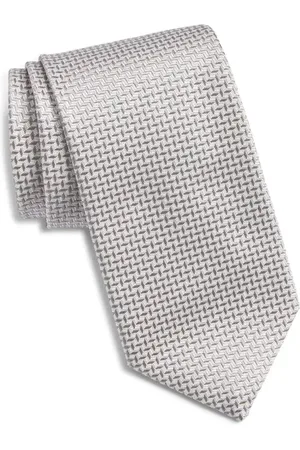 Jack Victor Gervais Chevron Jacquard Silk Tie in at Nordstrom