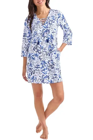 Tommy Bahama Terrazzo Tile Cover-Up Shift Dress in at Nordstrom, Size X-Large