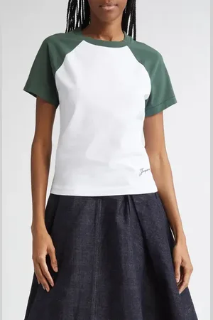 Jacquemus Le Mini T-Shirt Baseball Raglan Sleeve T-Shirt in at Nordstrom, Size X-Large
