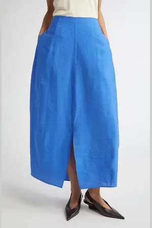 Totême Semisheer Silk Blend Parachute Maxi Skirt in at Nordstrom, Size 6 Us