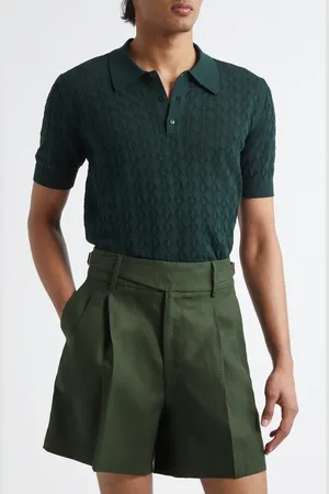 Dolce & Gabbana Openwork Polo Sweater in at Nordstrom, Size 42 Us