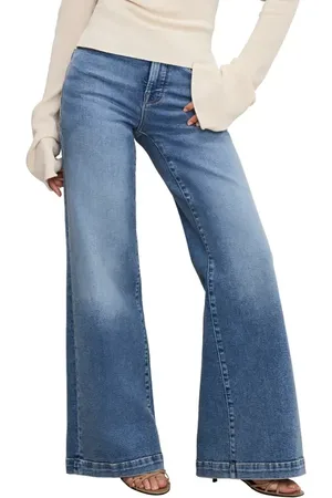 GOOD AMERICAN Good Petite Palazzo Jeans in at Nordstrom, Size 12P