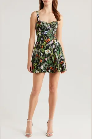 AVEC LES FILLES Sweetheart Fit & Flare Minidress in at Nordstrom, Size 12