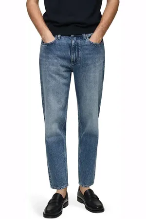 MANGO Crop Tapered Jeans in at Nordstrom, Size 29