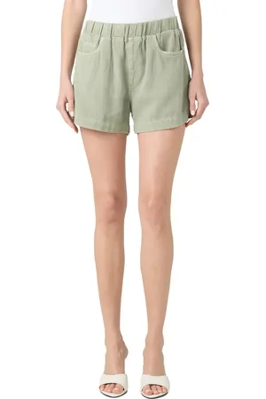 BLANK NYC Pull-On Cotton & Linen Shorts in at Nordstrom, Size Large